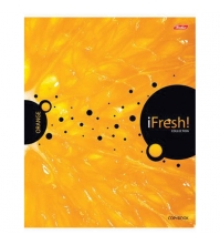 Тетрадь 96л. А5 клетка на гребне iFRESH, пластиковая обложка