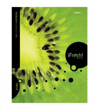 Тетрадь на кольцах А5 120л. HD iFRESH-киви, 5 цветных разделителей