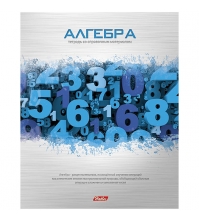 Тетрадь тематическая 46л. METALLIC - Алгебра, металлизированное тиснение