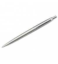 Ручка шариковая Jotter Stainless Steel CT синяя, 0,7мм, корпус хром, автоматическ., подар.упак.