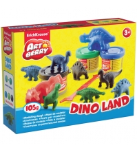 Масса для лепки Dino Land  3 цвета*35г с формочками