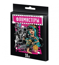 Фломастеры Школа Монстров (Monster High) 10цв., картон. уп., европодвес