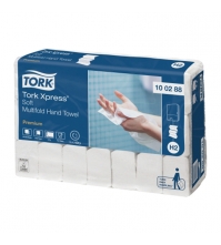 Полотенца бумажные листовые TORK Xpress Multifold Premium(M-сложение)(Н2), 2сл, 110л/пач, белые